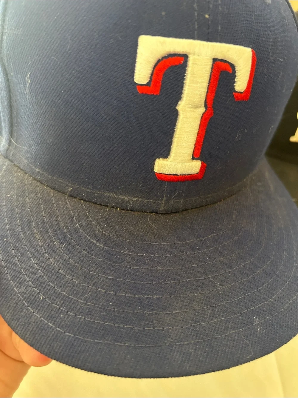 New Era men’s  Navy Blue Texas Rangers & Black Alternate Logo